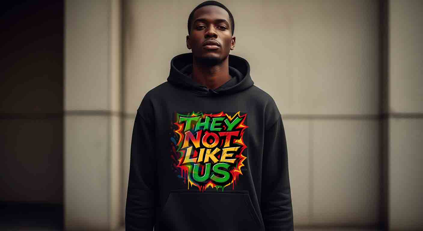They Not Like Us Hip Hop Graffiti Hoodie