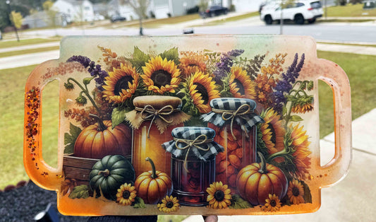 Harvest Tray | Decorative Cutting Board – 15" x 8.5"
